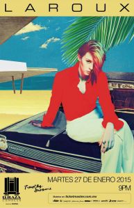 LA ROUX JAN 2015 CARTEL